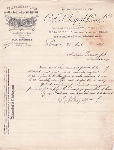 Paris pelleterie chapal - 75,