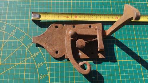 Serrure loquet ancien fer - serrure, en