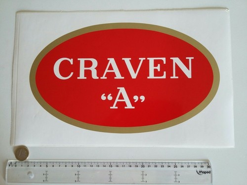 Autocollant cigarette craven - craven, a