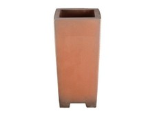 Pot à bonsaï carré en grès (style cascade) 9x9x23 cm - B108