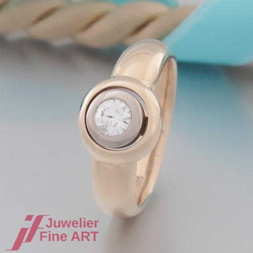 Bague solitaire avec - , 1