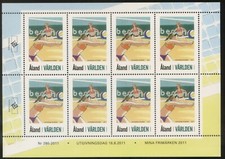 Aland 2011 MNH** Beach Volleyball*Sports*Players*Ballon Sheet with 8 stamps 