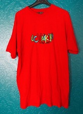 LC Waikiki logo brodé T-Shirt rouge unisexe Vintage, 80's, 90's