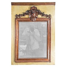 Trumeau Louis XVI XVIIIème bois laqué et doré