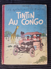 Tintin - Au Congo - EO Couleurs - B1 De 1947 - Papier Mince - BE