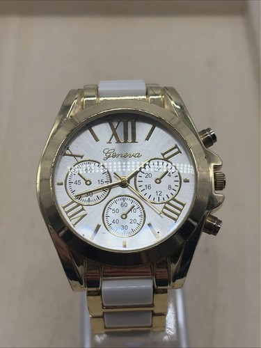 Montre geneva chrono - chrono, dorée