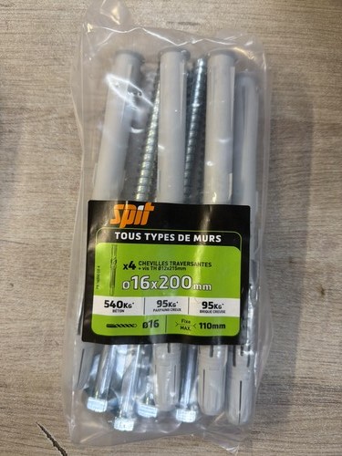 Spit chevilles ø16 200 - x, mm