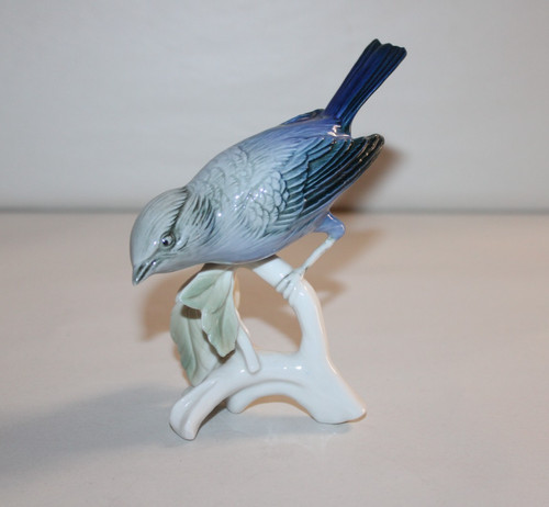 Figurine oiseau tangara bleu - figurine,