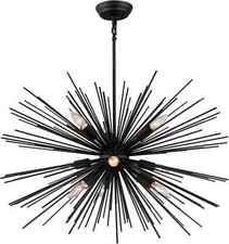 Chandelier Noir Sputnik 9