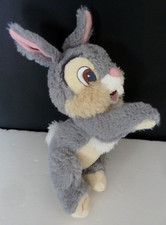 E7. DOUDOU PELUCHE DISNEYLAND PARIS LAPIN PANPAN gris jaune rose BILLES EXC.ETAT