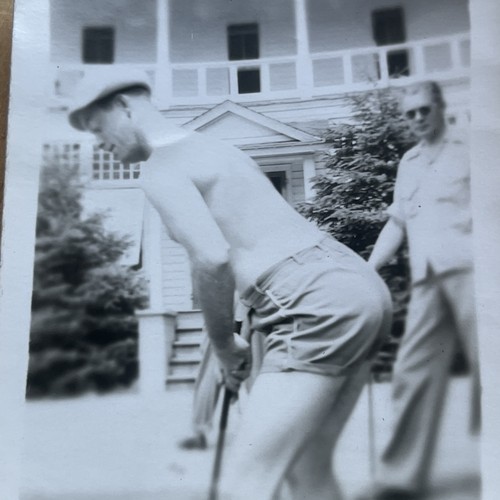 Vintage photograph man - photograph, gulfing