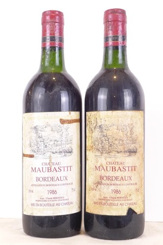 Lot bouteilles bordeaux - de,