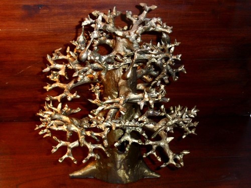 Sculpture baobab bronze - sculpture,
