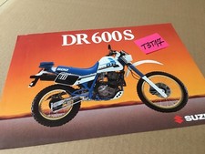 Suzuki DR600S DR600 S DR 600 prospectus catalogue publicité brochure