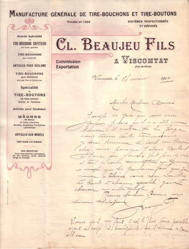 Viscomtat lettre beaujeu - cl.,