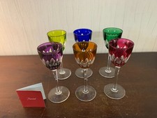 6 verres à vin couleur en