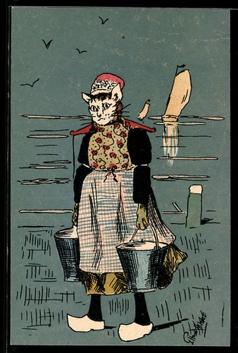 Carte postale artiste femme - carte, d'artiste