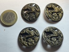 Lot de 4 Anciens boutons de