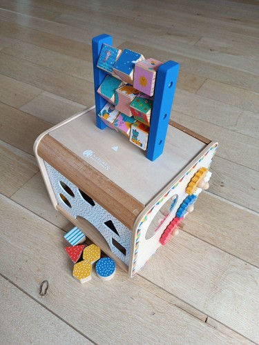 Cube eveil bois grande - en,