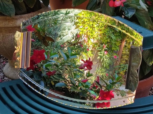 Ancien plateau miroir - ancien,