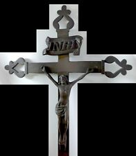Croix de procession de 44 cm en bronze - XVIIIème siècle