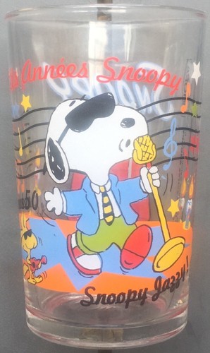 Verre moutarde snoopy amora - verre,