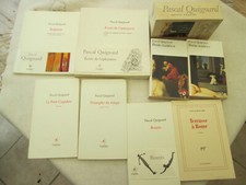 LOT 9 LIVRES PASCAL QUIGNARD