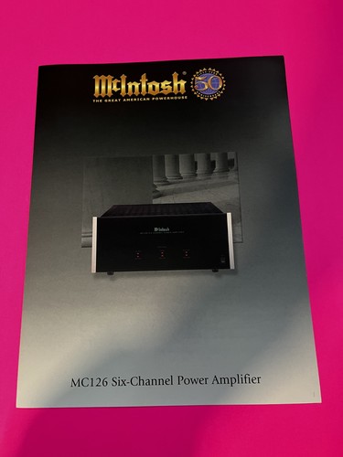 Mcintosh mc126 color brochure - mcintosh,
