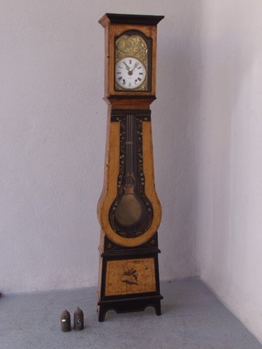 Pendule comtoise peinte