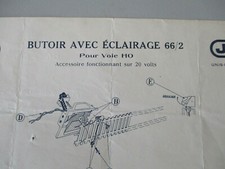 MODELISME TRAIN ELECTRIQUE  NOTICE JEP BUTOIR AVEC ECLAIRAGE 66/2