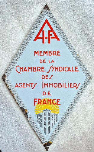 Rare plaque émaillée - plaque,