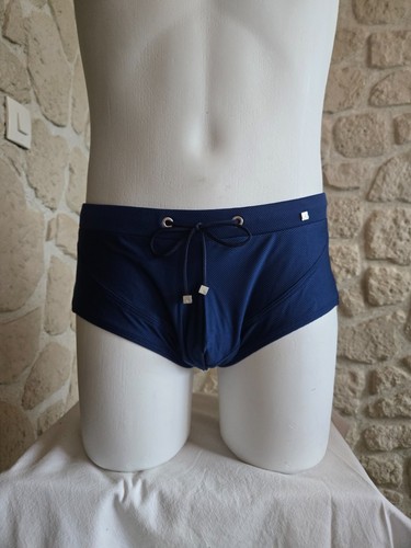 Slip bain piqué - bain, bleu