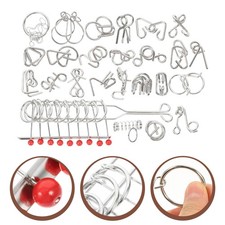  25 Pcs Casse Tete Metal Jeux