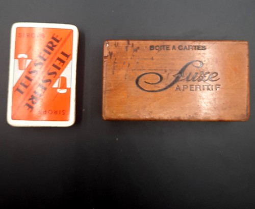 Ancien boîte jeu cartes - boîte,