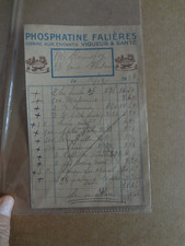 Ancienne facture Phosphatine
