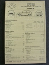 Fiche technique automobile FIAT UNO 45 FIRE
