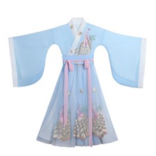 Filles ethnique robe brodé - ethnique,