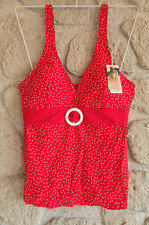 Tankini rouge et blanc Bacana