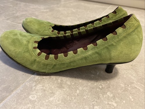 Luc berjen green suede kitten - berjen,