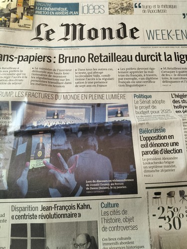 Monde janvier 2025 - le,