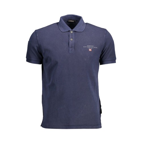 Napapijri blue cotton men - men, polo