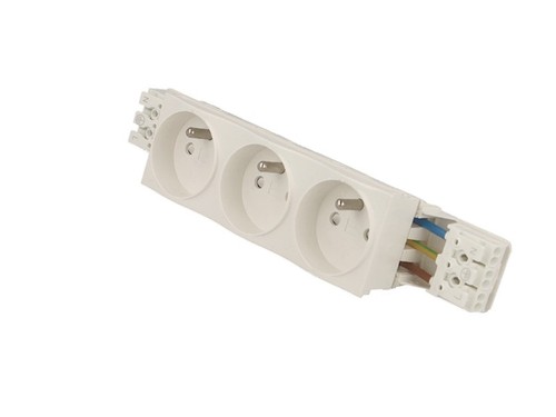 Bloc prise triple blanche - de,