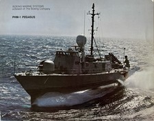 Boeing PHM-1 Pegasus hydrofoil US Navy – Impression presse 1970s 28x21,5 cm