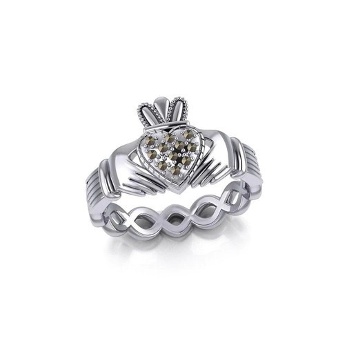 Irlandais claddagh marcassite - irlandais,