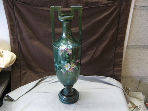 Vase amphore barbotine reflets - vase,