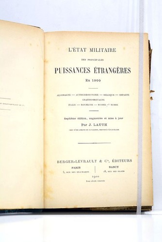Livre ancien etat militaire - etat,