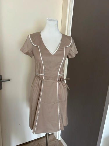 Robe cotélac beige - robe,