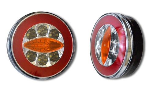 Feux arrière ronds led - 2x,