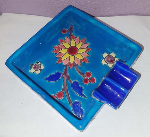 Rare cendrier faience emaux - rare,