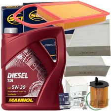 Révision +5W30 Huile 1.4 + 1.6 HDI Convient pour Peugeot 208 207 Citröen C3 DS3